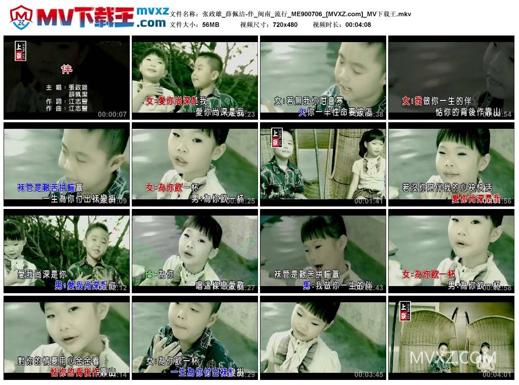 张政雄_薛佩洁-伴_闽南_流行_ME900706